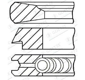Sada pistnich krouzku GOETZE ENGINE 08-325600-00