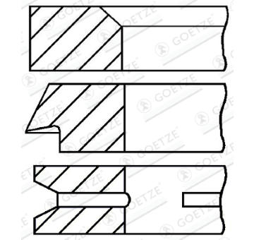 Sada pistnich krouzku GOETZE ENGINE 08-333300-00
