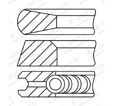 Sada pistnich krouzku GOETZE ENGINE 08-335900-10