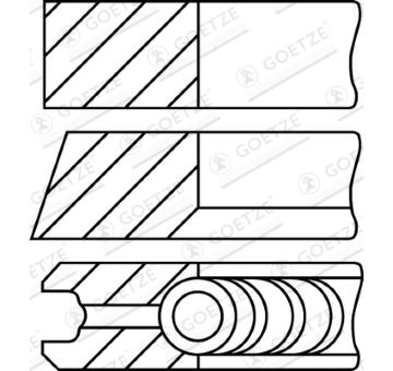 Sada pístních kroužků GOETZE ENGINE 08-336500-10