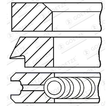 Sada pistnich krouzku GOETZE ENGINE 08-337700-00