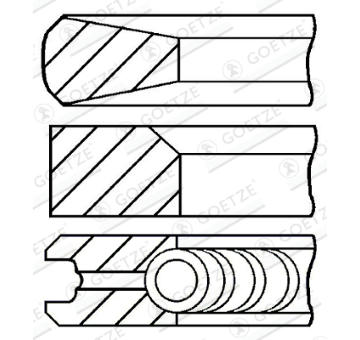 Sada pistnich krouzku GOETZE ENGINE 08-346500-10