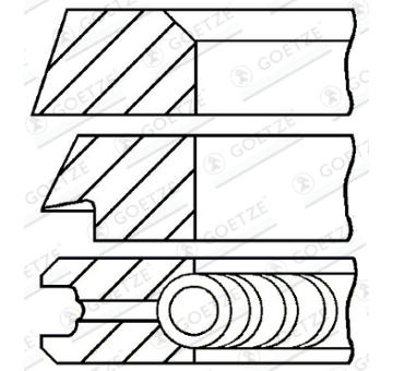 Sada pístních kroužků GOETZE ENGINE 08-394500-00