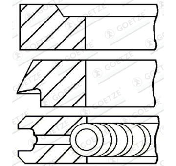Sada pistnich krouzku GOETZE ENGINE 08-399000-10