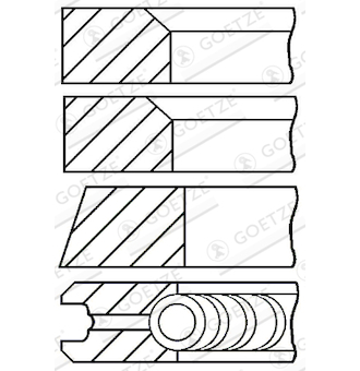 Sada pistnich krouzku GOETZE ENGINE 08-399400-10