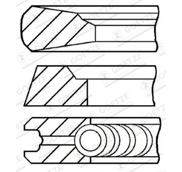 Sada pistnich krouzku GOETZE ENGINE 08-420000-00