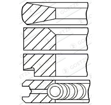 Sada pistnich krouzku GOETZE ENGINE 08-420100-00