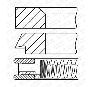 Sada pistnich krouzku GOETZE ENGINE 08-424700-00