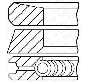 Sada pístních kroužků GOETZE ENGINE 08-424900-00