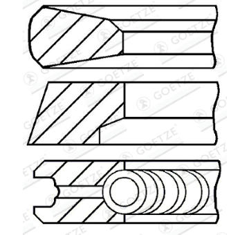 Sada pistnich krouzku GOETZE ENGINE 08-427000-00