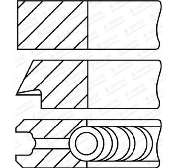Sada piestnych krúżkov GOETZE ENGINE 08-430500-00