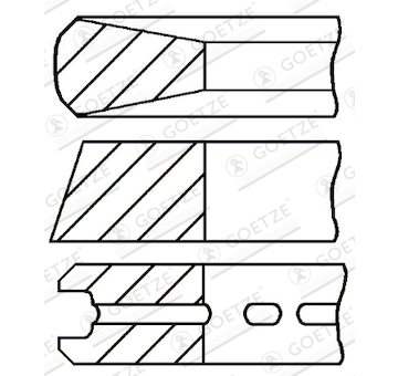 Sada pistnich krouzku GOETZE ENGINE 08-431600-00