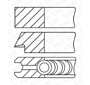 Sada pístních kroužků GOETZE ENGINE 08-432200-10