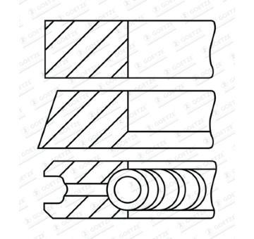 Sada pistnich krouzku GOETZE ENGINE 08-433100-00