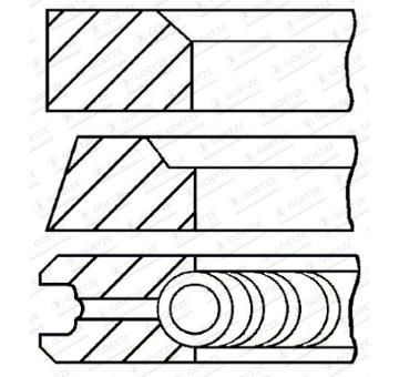 Sada pistnich krouzku GOETZE ENGINE 08-434207-00