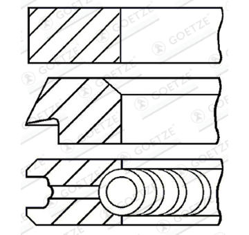 Sada piestnych krúżkov GOETZE ENGINE 08-436200-00