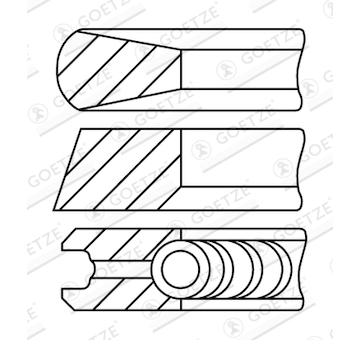Sada pistnich krouzku GOETZE ENGINE 08-438800-10