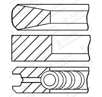 Sada pistnich krouzku GOETZE ENGINE 08-439000-00