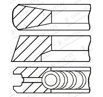 Sada pistnich krouzku GOETZE ENGINE 08-440600-00