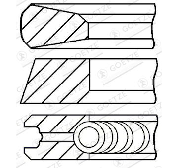 Sada pistnich krouzku GOETZE ENGINE 08-441200-00