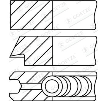 Sada pistnich krouzku GOETZE ENGINE 08-442900-30