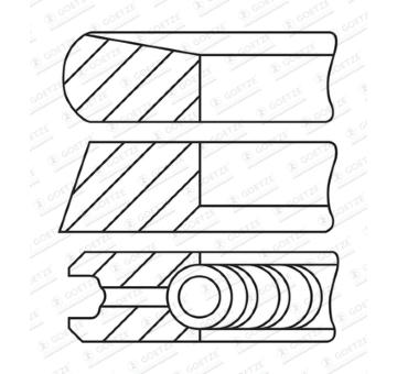 Sada pistnich krouzku GOETZE ENGINE 08-443108-00