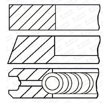 Sada piestnych krúżkov GOETZE ENGINE 08-444107-00