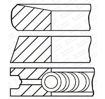 Sada piestnych krúżkov GOETZE ENGINE 08-444300-00