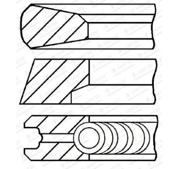 Sada pistnich krouzku GOETZE ENGINE 08-445200-00