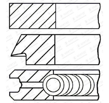 Sada pístních kroužků GOETZE ENGINE 08-446100-00
