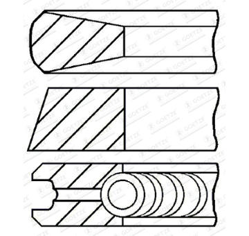 Sada pistnich krouzku GOETZE ENGINE 08-446400-00