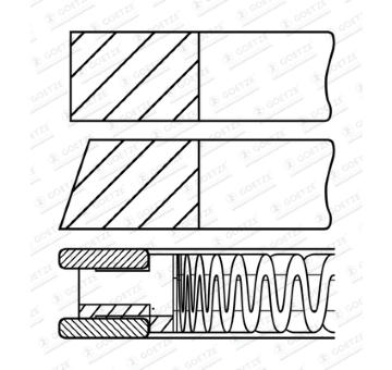 Sada piestnych krúżkov GOETZE ENGINE 08-449400-00