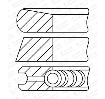 Sada pistnich krouzku GOETZE ENGINE 08-450600-00