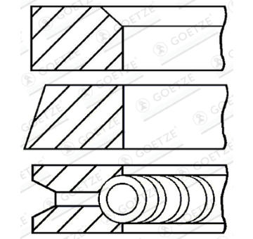 Sada pistnich krouzku GOETZE ENGINE 08-502200-00