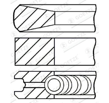 Sada piestnych krúżkov GOETZE ENGINE 08-524700-00