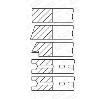 Sada pistnich krouzku GOETZE ENGINE 08-525100-00
