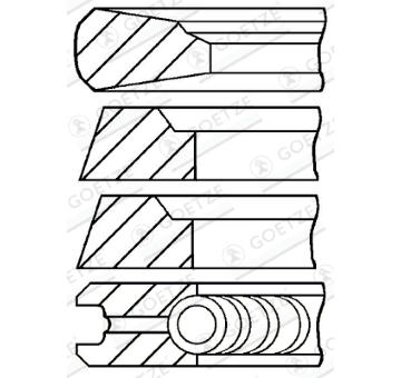 Sada pistnich krouzku GOETZE ENGINE 08-526900-00