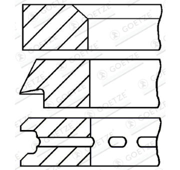 Sada pístních kroužků GOETZE ENGINE 08-701100-00