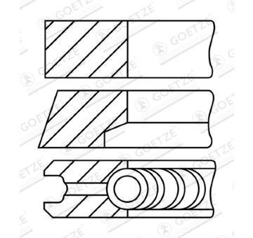 Sada pistnich krouzku GOETZE ENGINE 08-743200-10
