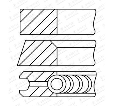 Sada pistnich krouzku GOETZE ENGINE 08-782900-00