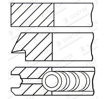 Sada pístních kroužků GOETZE ENGINE 08-783300-00