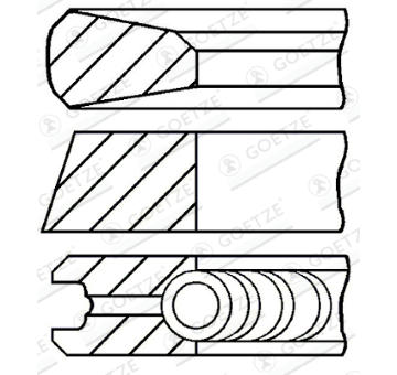Sada pistnich krouzku GOETZE ENGINE 08-785207-00