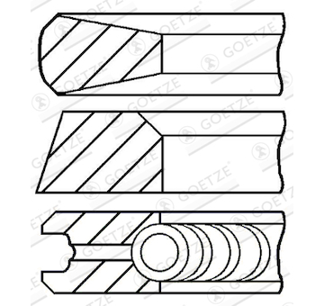 Sada pistnich krouzku GOETZE ENGINE 08-785300-00