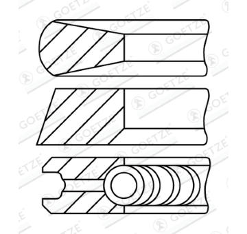 Sada pistnich krouzku GOETZE ENGINE 08-785400-10