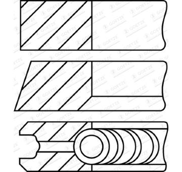 Sada piestnych krúżkov GOETZE ENGINE 08-960300-10