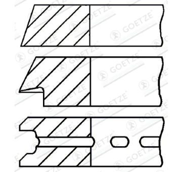 Sada pistnich krouzku GOETZE ENGINE 08-990700-00