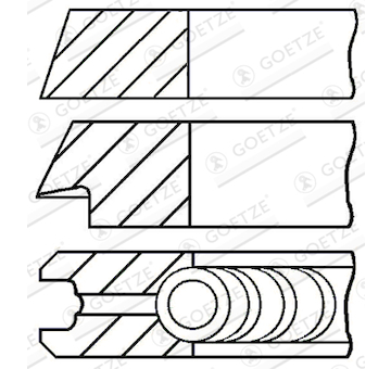 Sada pistnich krouzku GOETZE ENGINE 08-991000-00