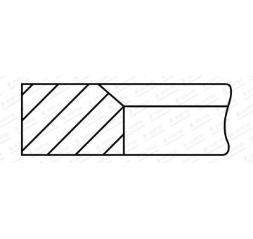 Pístní kroužek GOETZE ENGINE 1.2mm 001IF CR P ST