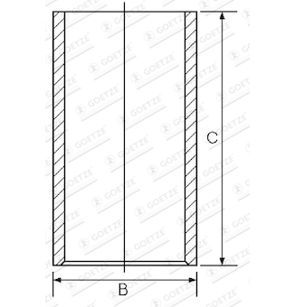 Válcové pouzdro GOETZE ENGINE 14-010780-00