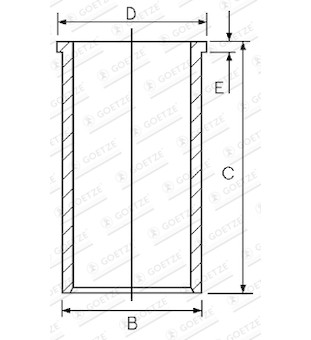 Válcové pouzdro GOETZE ENGINE 14-021230-00